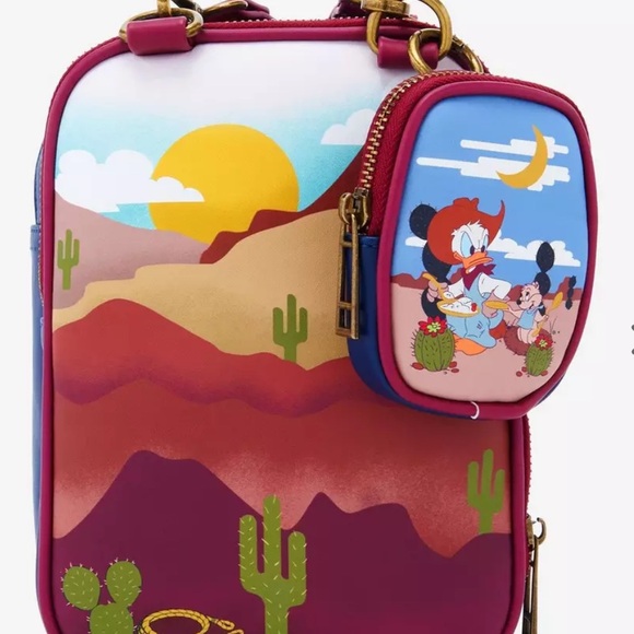 Our Universe Disney Mickey Mouse Western Passport Bag and Coin Purse new - Picture 5 of 6